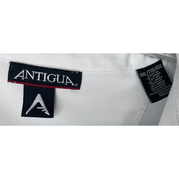 Florida Gators UF Short Sleeve Antigua White Stretch Polo Shirt Mens XXL - Picture 4 of 4